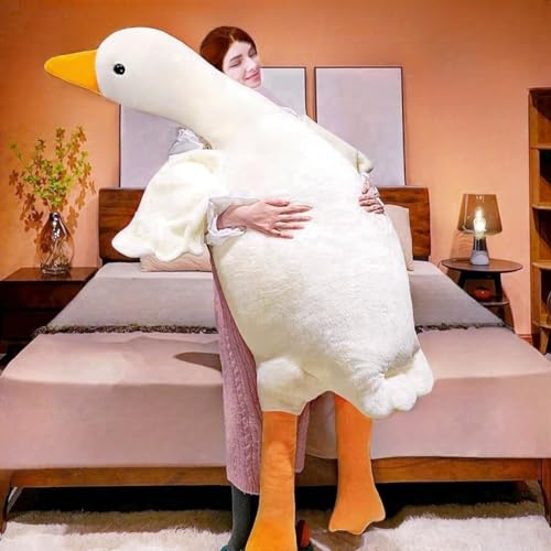 Giant Kawaii White Goose Plush Toy - 75 Inch