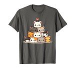 Cute Kawaii Neko Cat Anime T-Shirt for Girls