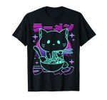 Kawaii Cat T-Shirt - Anime Ramen Design