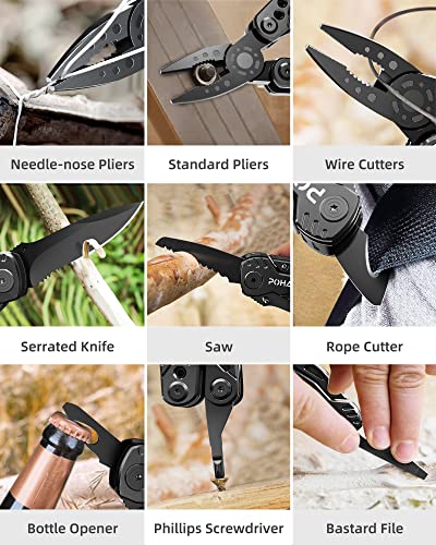 13-in-1 Pocket Multitool for Survival and Outdoor