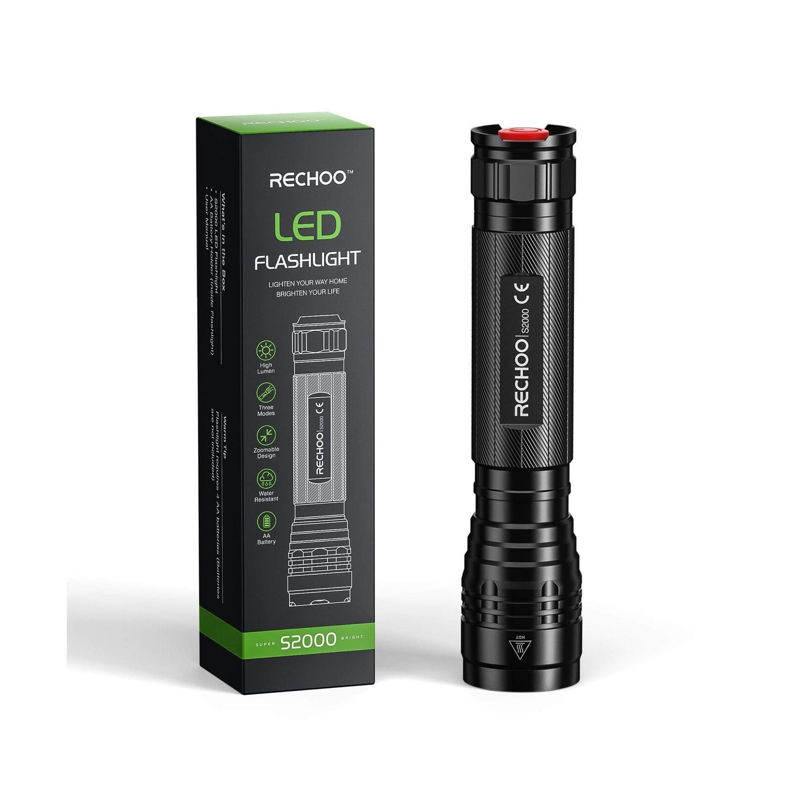 RECHOO S2000 High-Powered LED Flashlight