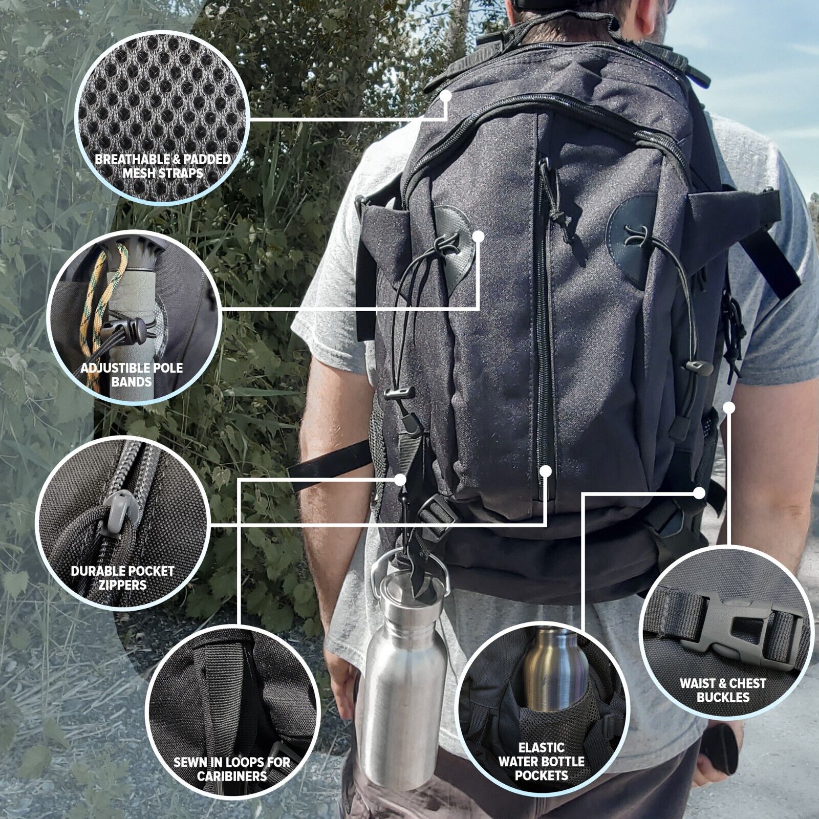 4-Person Survival Backpack for 72 Hours