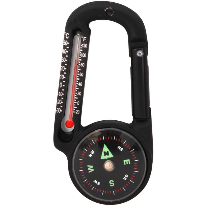 Carabiner Compass and Thermometer