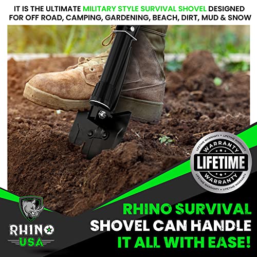 Rhino USA Military Folding Survival Shovel