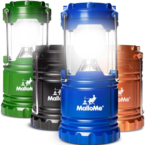 MalloMe Portable LED Camp Lanterns (4 Pack)