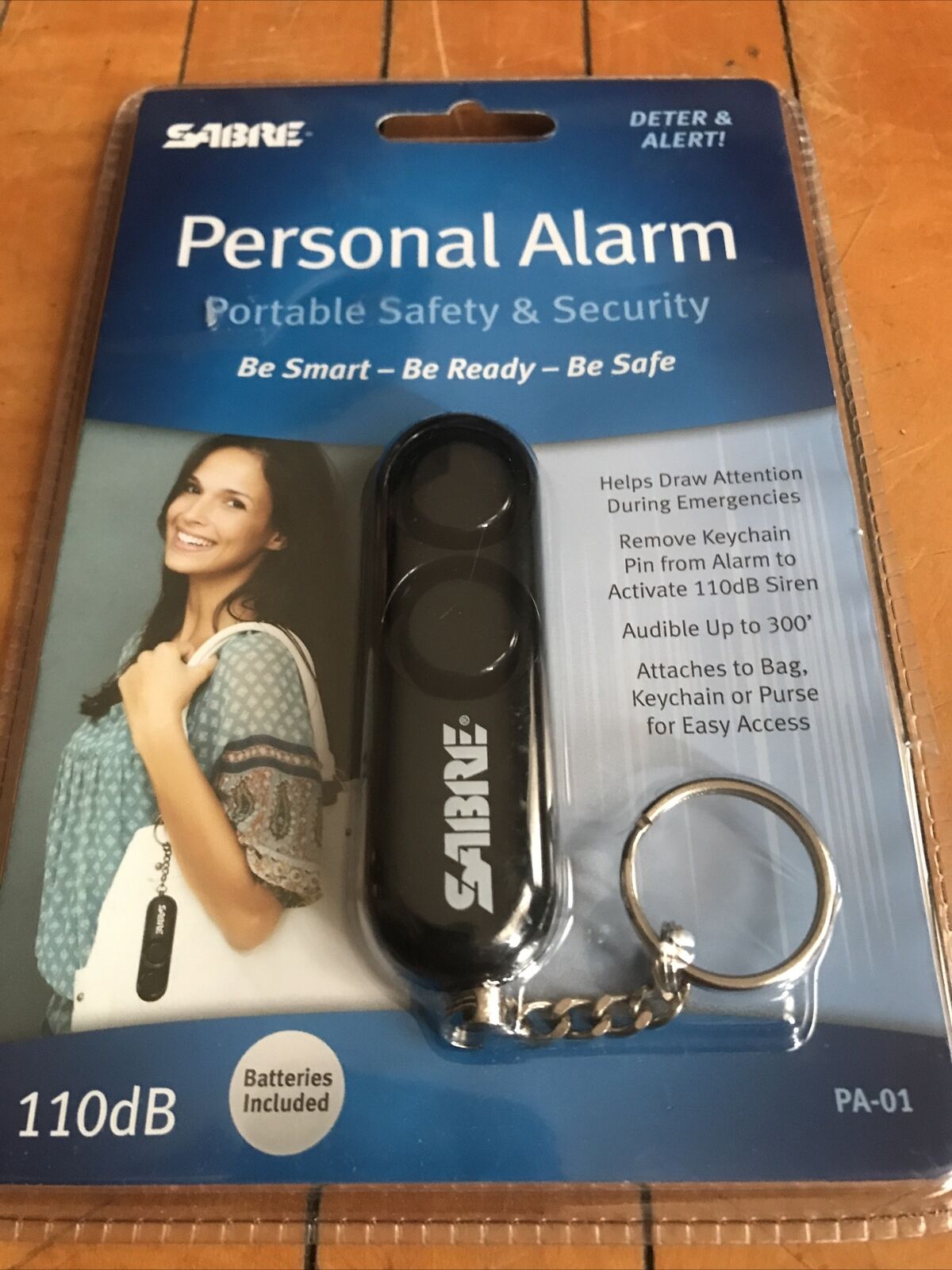 Sealed Sabre Personal Alarm with 110 dB