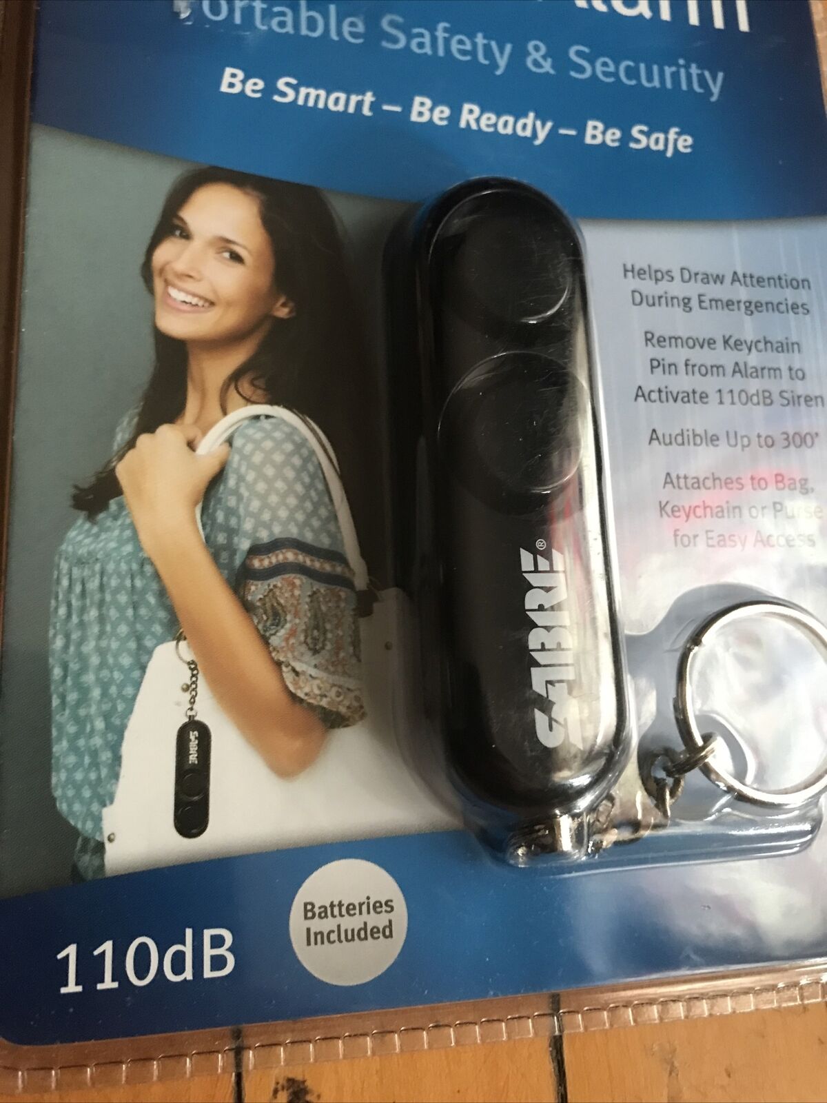Sealed Sabre Personal Alarm with 110 dB