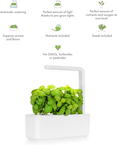 Smart Indoor Herb Garden Kit with Grow Light