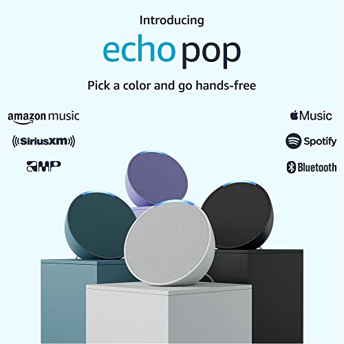 Compact Glacier White Echo Pop with Alexa