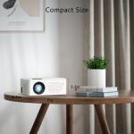 Upgraded 1080P Mini Bluetooth Projector with Screen