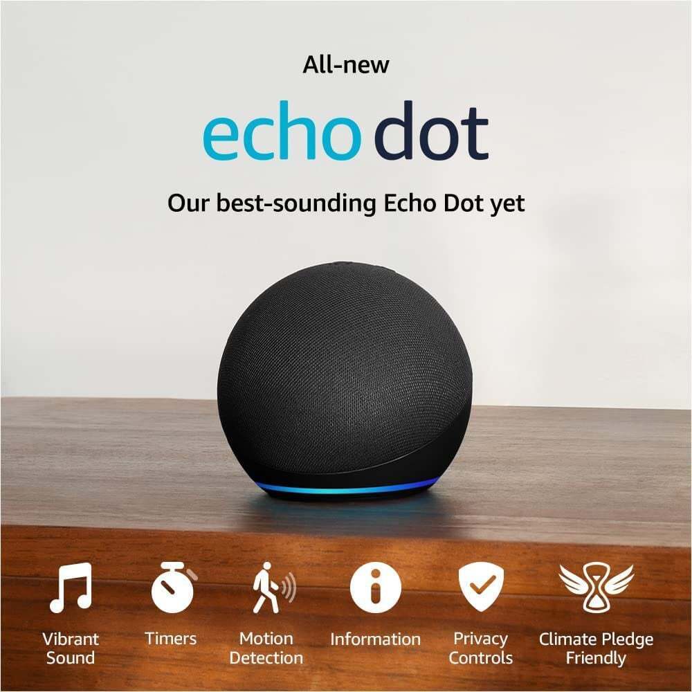 Echo Dot 5th Gen: Vibrant Sound & Alexa