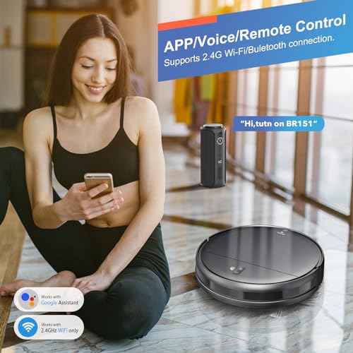Smart Robot Vacuum and Mop Combo with WiFi