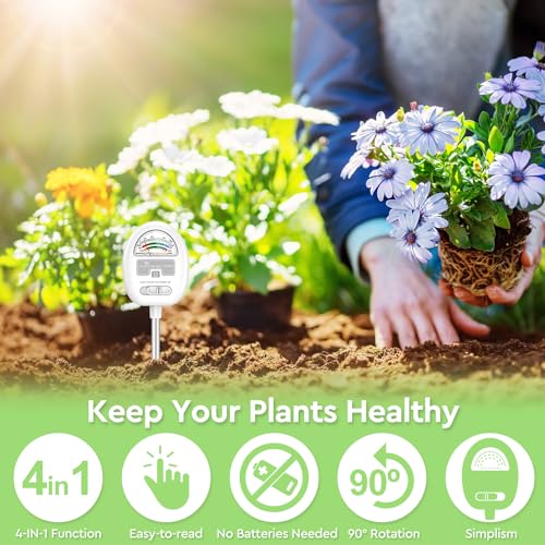 4-in-1 Soil Moisture and pH Meter