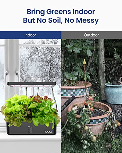 iDOO LED Hydroponics Kit with Adjustable Height