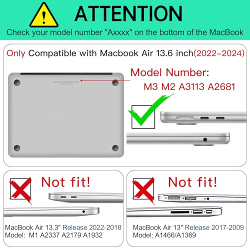 AKIT MacBook Air 13" Green Wave Case Bundle