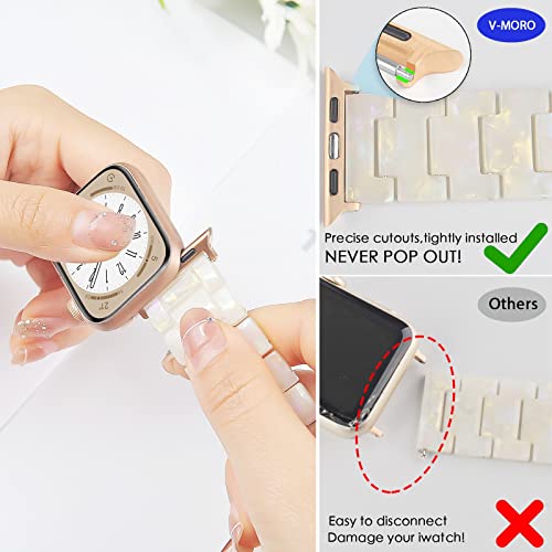 V-MORO Aurora White Apple Watch Resin Band