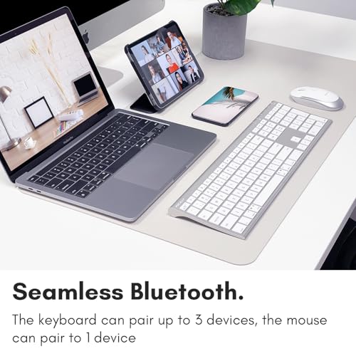 Macally Bluetooth Keyboard and Mouse Combo for Mac