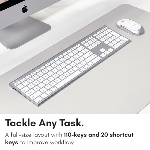 Macally Bluetooth Keyboard and Mouse Combo for Mac