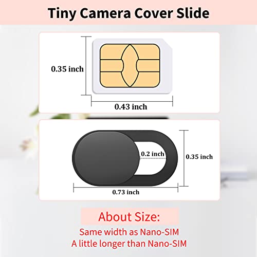 Ultra Thin Webcam Cover Slide – 3 Pack
