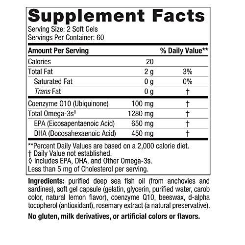 Nordic Naturals Ultimate Omega + CoQ10 Soft Gels