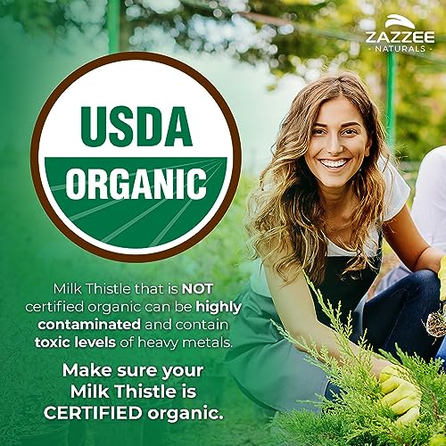 Organic Milk Thistle Extract Capsules - 7500mg Strength