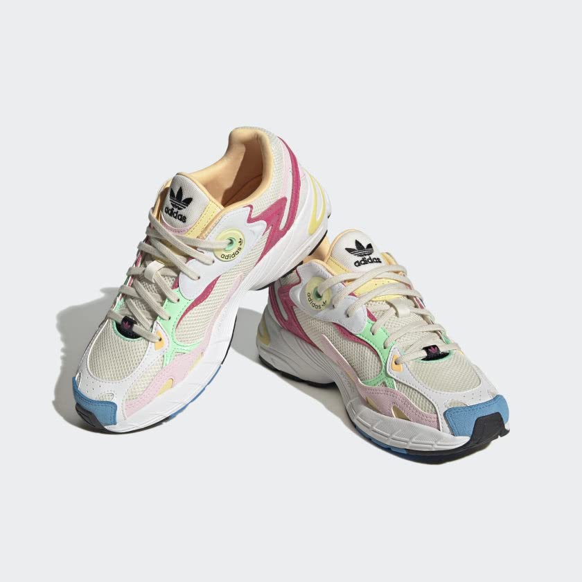 adidas Women's Astir Sneaker - Off White/Pulse Mint/Clear Pink