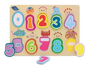 In the Night Garden Wooden Number Puzzle 1093
