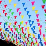 Multicolor 40M Bunting Banner for Celebrations