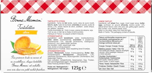 Bonne Maman Lemon Tartlets, 4.41 oz