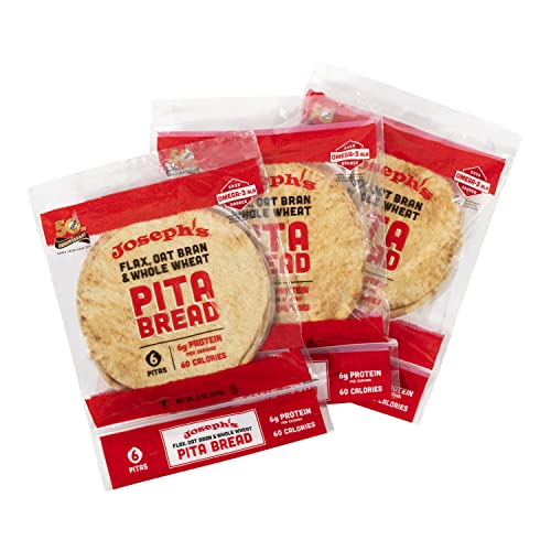 Flax Pita Bread 3-Pack - Low Carb Option