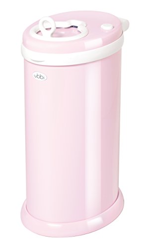 Ubbi Steel Odor Locking Diaper Pail, Pink