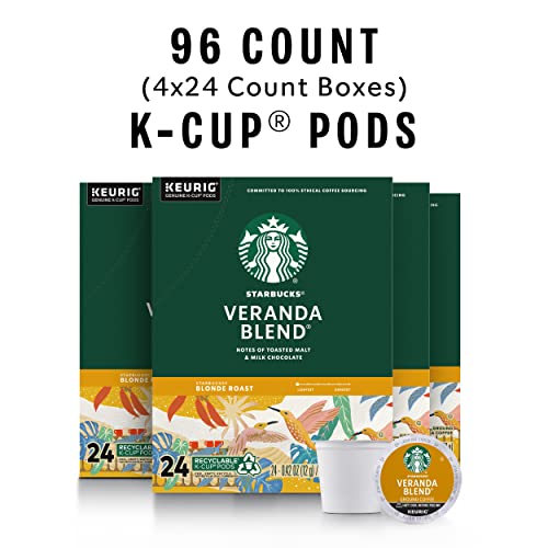 Starbucks Blonde Roast K-Cup Coffee Pods - 96 Count