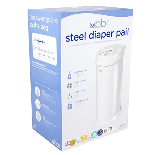 Odor-Locking Ubbi Steel Diaper Pail - Must-Have