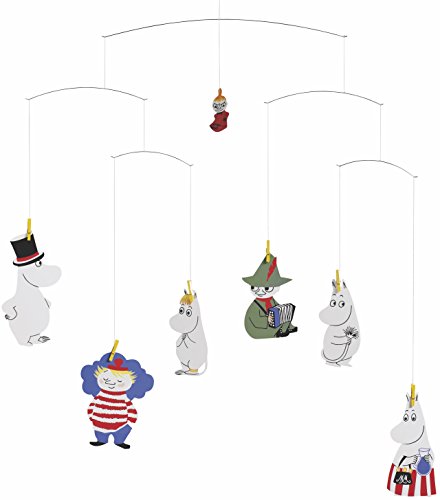 Handmade Moomin Nursery Mobile - 23-Inch Decor