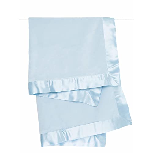 Little Giraffe Blue Velvet Baby Blanket 29x35