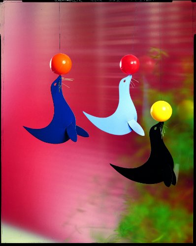 Handmade 3 Happy Sealions Nursery Mobile - 20