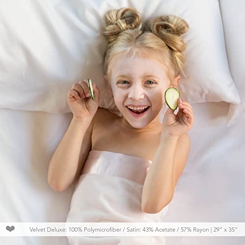 Little Giraffe Blue Velvet Baby Blanket 29x35