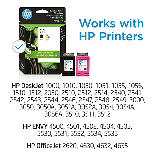 HP 61 Black/Tri-Color Ink 2-Pack Deal