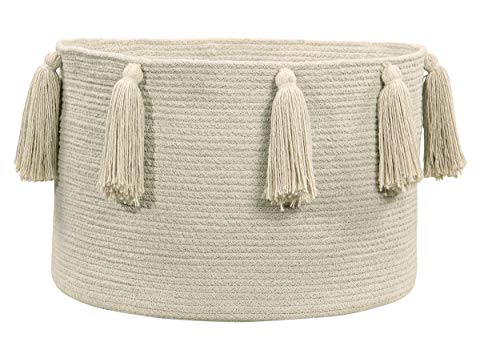 Handmade Cotton Decorative Storage Basket - Natural