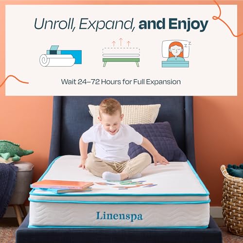 Linenspa Twin 8-Inch Hybrid Memory Foam Mattress