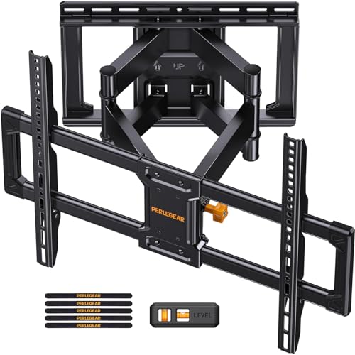 Perlegear Full Motion TV Wall Mount, Versatile Fit