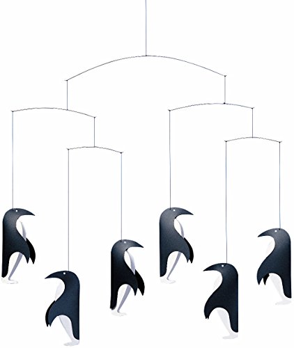 Handmade Penguin Mobile - 18" Nursery Decor