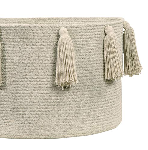 Handmade Cotton Decorative Storage Basket - Natural