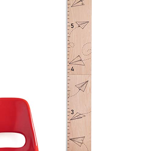Wooden Kids Growth Chart - Airplane Design