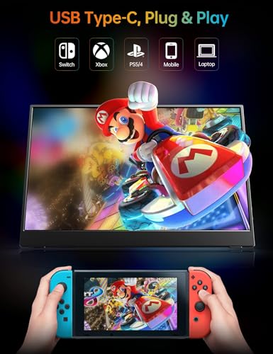 VILVA 15.6'' FHD Portable Monitor with Speakers