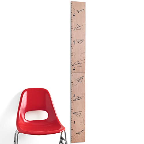 Wooden Kids Growth Chart - Airplane Design