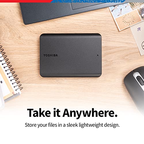 Toshiba 2TB Portable External Hard Drive, Black