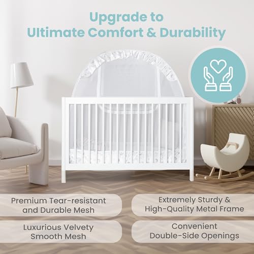 Premium Pop Up Crib Tent - Baby Safety Cover