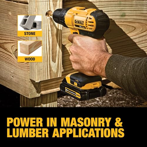 DEWALT 20V Max Cordless Drill Kit with Batteries