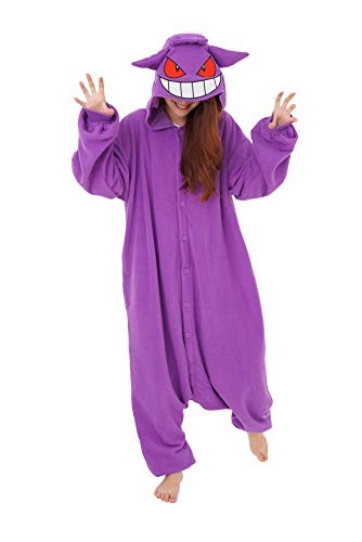 Gengar Pokemon Kigurumi Onesie Halloween Costume